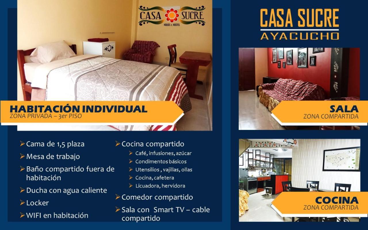 Casa Sucre Hostel Ayacucho Kültér fotó